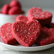 Red Velvet Heart Cookies Easy Cake Mix Valentines