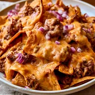 Sheet Pan Game Day Nachos with Ground Beef