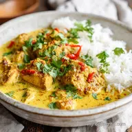 Slow Cooker Chicken Korma for 4 Servings