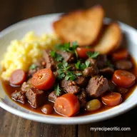 Easy Beef Stew Crockpot Recipe Pub Style Comfort Food