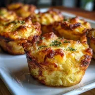 Smoked Gouda Muffin Tin Potato Stack Crispy Baked