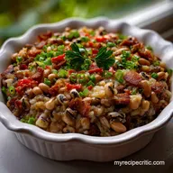 hoppin john recipe: Velvety Black-Eyed Peas
