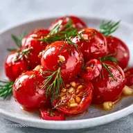 Spicy Cherry Tomato Pickle for 4 Jars
