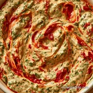 Spinach Artichoke Pepper Dip: Creamy