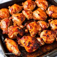 Sticky Sheet pan BBQ chicken BBQ Feast Easy OnePan Dinner