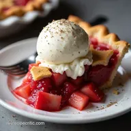The Best Strawberry Rhubarb Pie Recipe with Flaky Crust