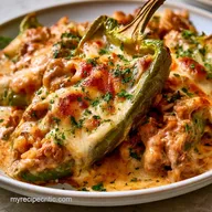 Beef Stuffed Anaheim Peppers Recipe