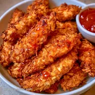 Sweet Chili Chicken Fingers: Crispy