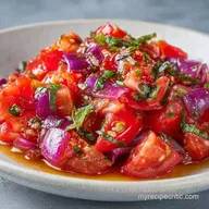 Tangy Tomato Onion Salad in 20 Minutes