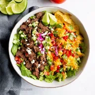The Ultimate Beef Taco Salad Fiesta in a Bowl