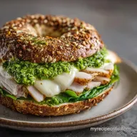 Turkey Pesto Bagel Sandwich in 15 Minutes