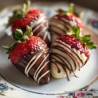 Valentines Chocolate Covered Strawberry: Glossy & Snappy