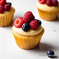 Vanilla Cupcakes with Berry Easy Afternoon Tea Treat