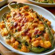 Stuffed Anaheim Peppers with Rice