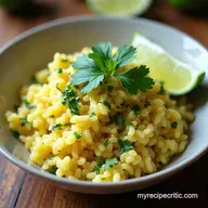 Fluffy Cilantro Lime Rice Recipe RestaurantStyle Zesty