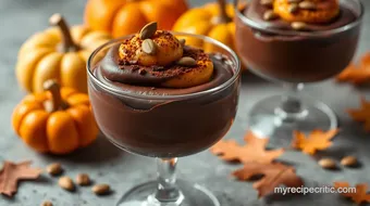 Delicious Pumpkin Puree Dark Chocolate Mousse