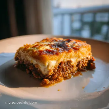 The Managed Moussaka A Controlled Classic for Perfect Firm Slices