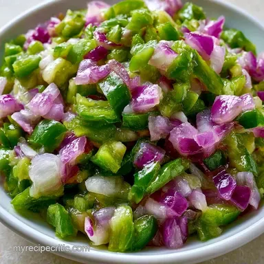 Anaheim Pepper Relish in 35 Minutes
