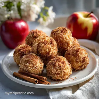Apple Cinnamon Toddler Snack - No-Bake Bites Recipe Card