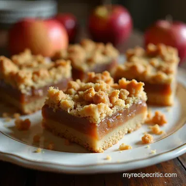 Easy Apple Crisp Bars Recipe with Perfect Oat Topping Recipe Card