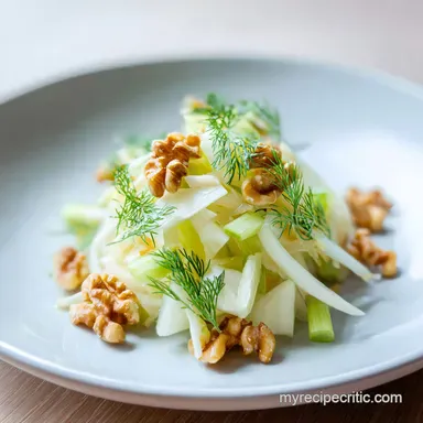 Apple Fennel Salad with Toasted Walnuts: Ready in 10 Minutes Recipe Card