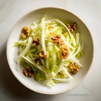 Apple Fennel Salad with Toasted Walnuts: Ready in 10 Minutes