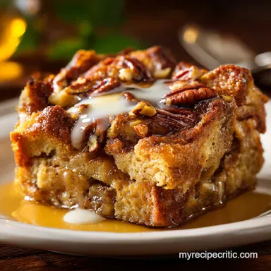 Apple Pecan Bread Pudding: The Ultimate Spiced Autumn Dessert Recipe Card