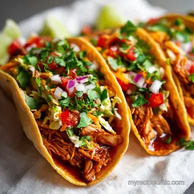 Chicken Street Tacos for 4 Servings: Pan-Seared and Caramelized