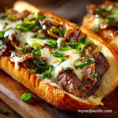 Authentic Philly Cheese Steak Recipe Beefy Cheesy Simply Unmissable Recipe Card