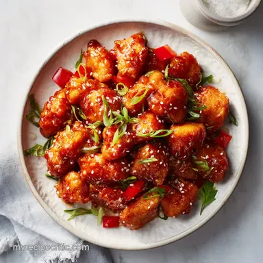 Baked Sweet Sour Chicken for 4 Servings with Tangy Glaze
