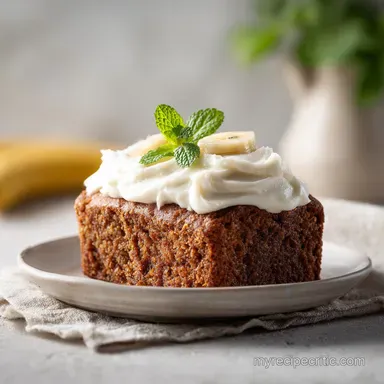 Banana Bread Cake With Frosting in 1 Hour 5 Min