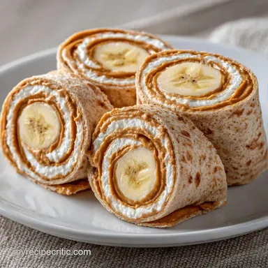 Banana Peanut Butter Sushi in 5 Minutes Recipe Card