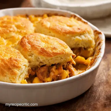 BBQ Chicken Casserole Cheddar Biscuit Magic