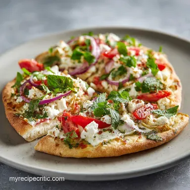 Best Mediterranean Flatbread Pizza in 18 Minutes