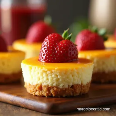 Easy Mini Cheesecakes Recipe to BiteSized Brilliant Recipe Card