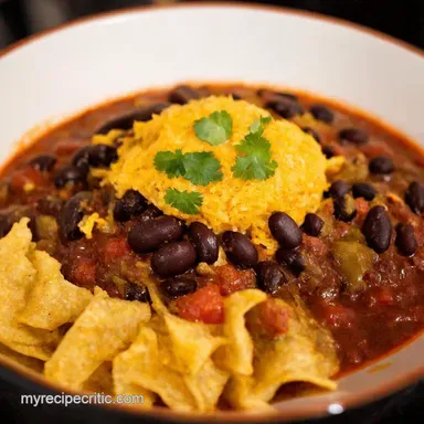 Black Bean Chili Fiesta Easy FlavorPacked Recipe Recipe Card