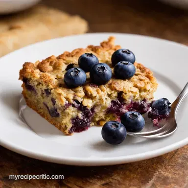 Blueberry Baked Oatmeal My Cozy Easy Breakfast Bake Recipe Card