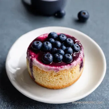 Blueberry Blitz Mug Cake Ready in 2 Minutes