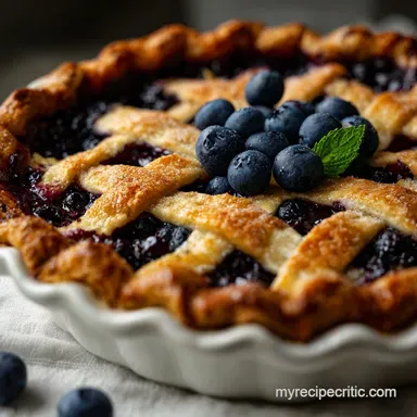 Blueberry Pie Recipe: No Runny Filling | Crispy Baked