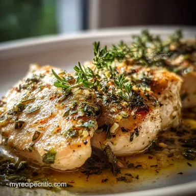 Boneless Chicken Breast in the Slow Cooker with Garlic and Herbs: Succulent Flavor Recipe Card