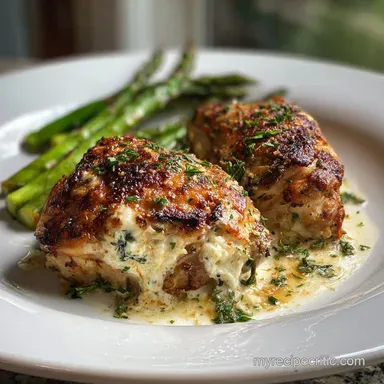 Boursin Cheese Chicken for 4 Servings | Pan-Seared Recipe Card