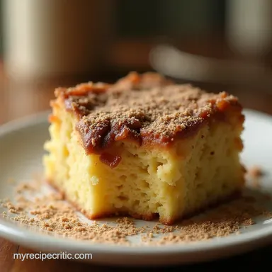 UltraMoist Coffee Cake Using Box Mix Sour Cream Recipe Card
