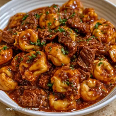 Braised Beef Tortellini for 5 Servings