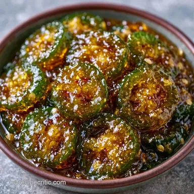 Brown Sugar Candied Jalape&ntilde;os in 30 Min Recipe Card