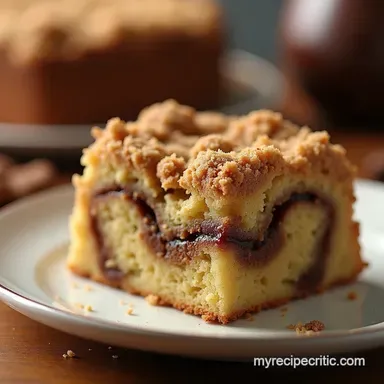 The Ultimate Moist Coffee Cake with Brown Sugar Swirl Recipe Card