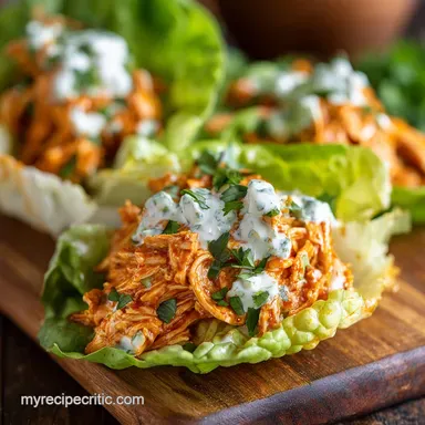 Buffalo Chicken Lettuce Wraps: Quick, Healthy, Low-Carb Weeknight Meal