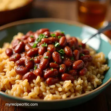 New Orleans Red Beans and Rice Recipe Proper Cajun Comfort Recipe Card