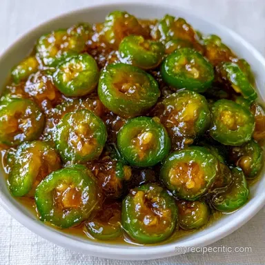 35-Minute Candied Jalape&ntilde;os Recipe Card