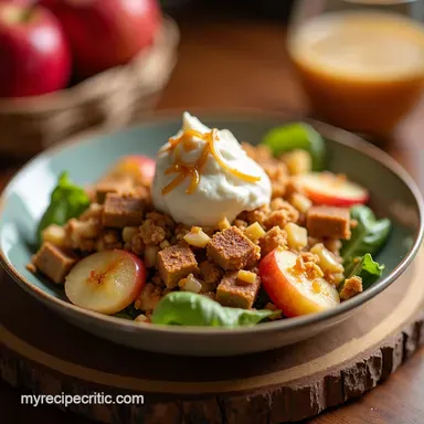 Caramel Apple Snickers Salad Autumn Dessert Bliss Recipe Card