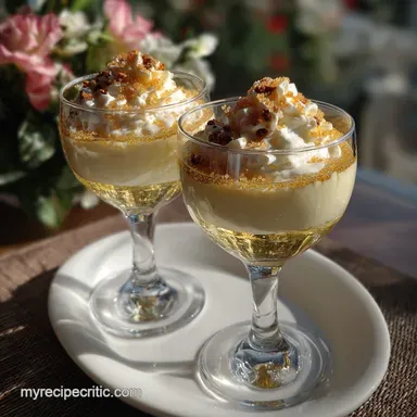 New Years Desserts: Effervescent White Chocolate Mousse Recipe Card